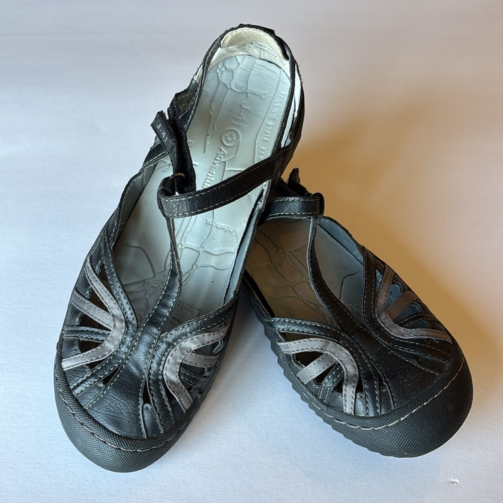 J-41 Black/Gray Women's Sandals
